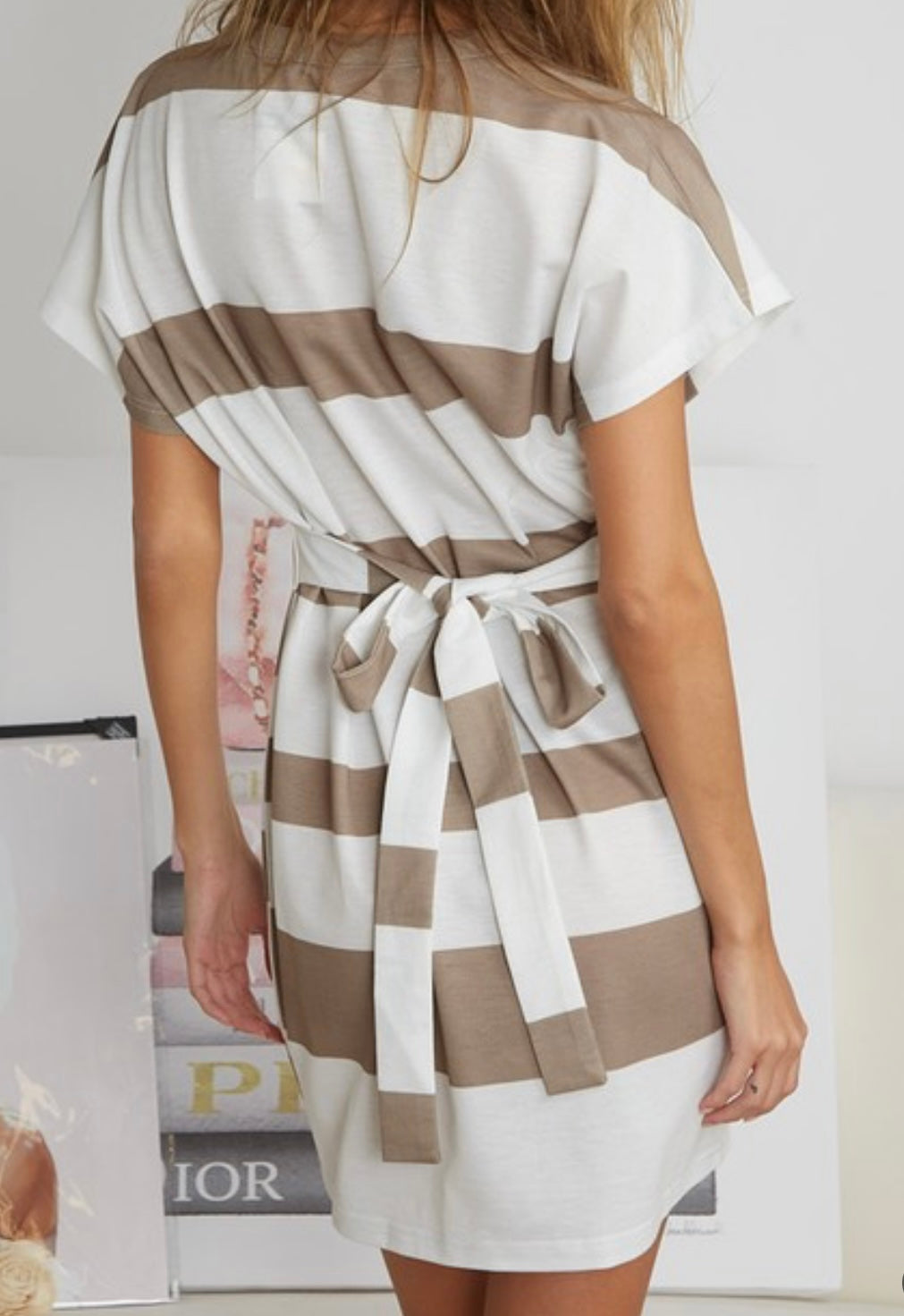 Mocha Stripe Dress/Tunic
