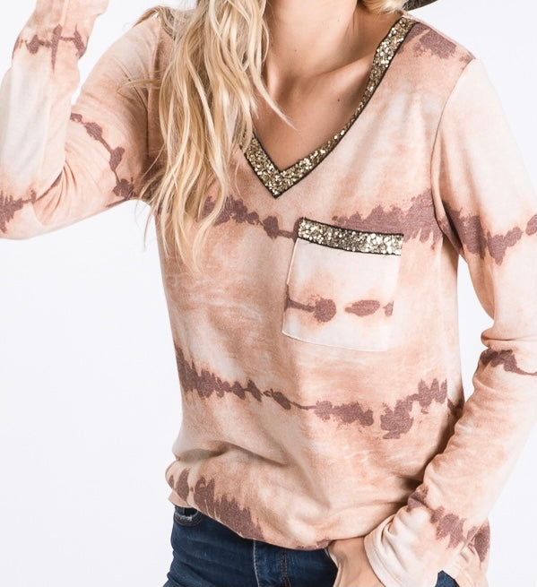 Tie Dye V-Neck