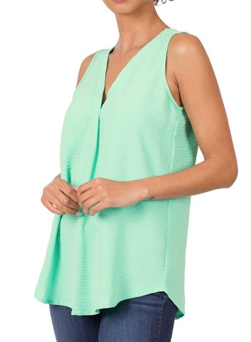 V-Neck Sleeveless Mint