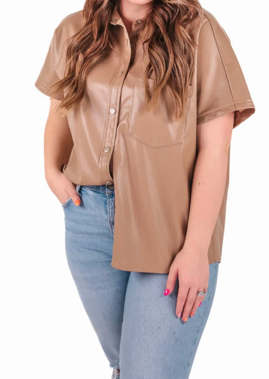 Leather Short Sleeve