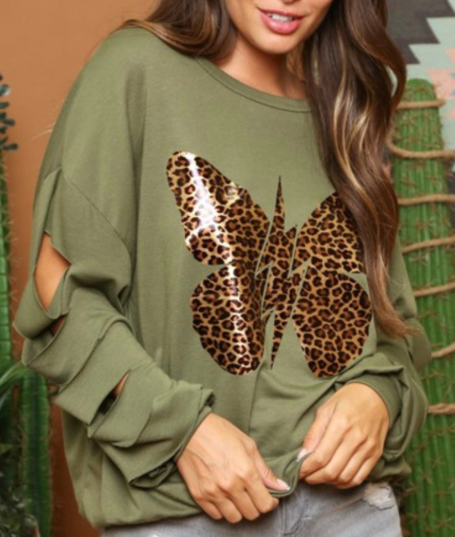 Leopard Butterfly Laser Cut