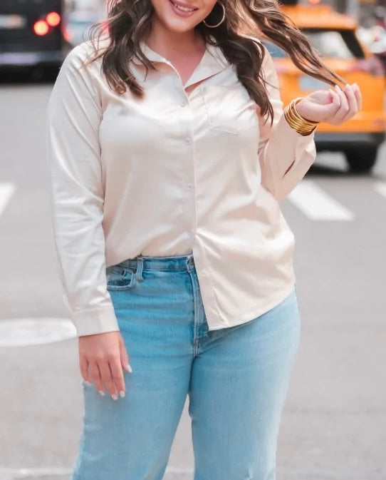 Satin Boss Babe Tops
