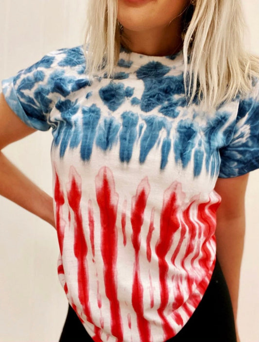 America Tie Dye Tee