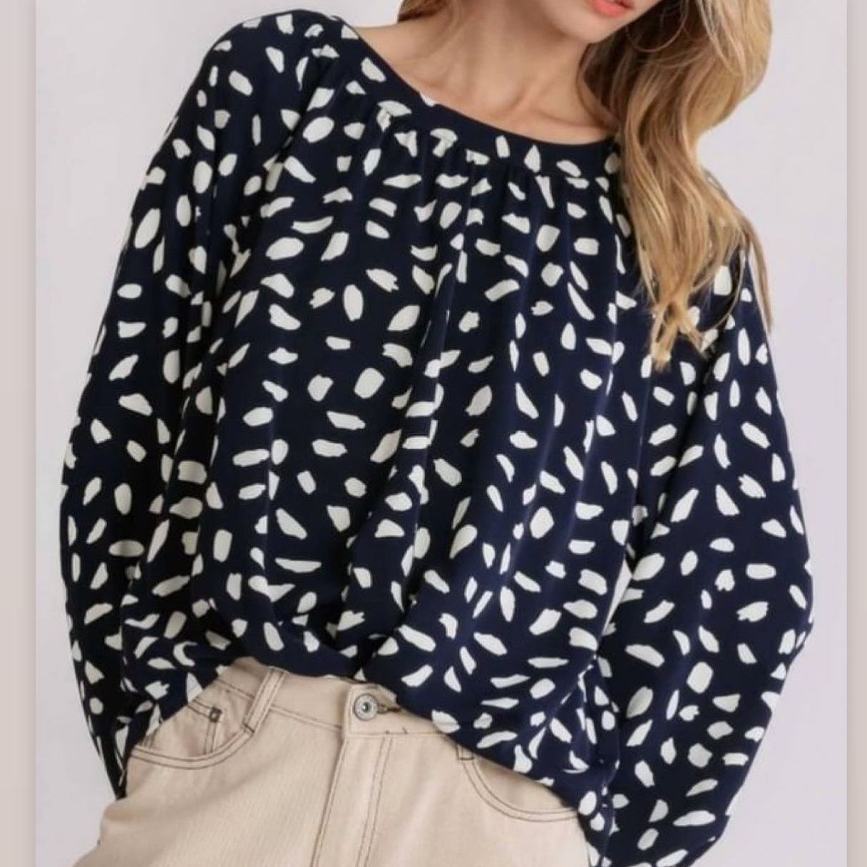 Navy/White Splash