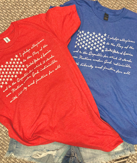 Pledge Flag Tees