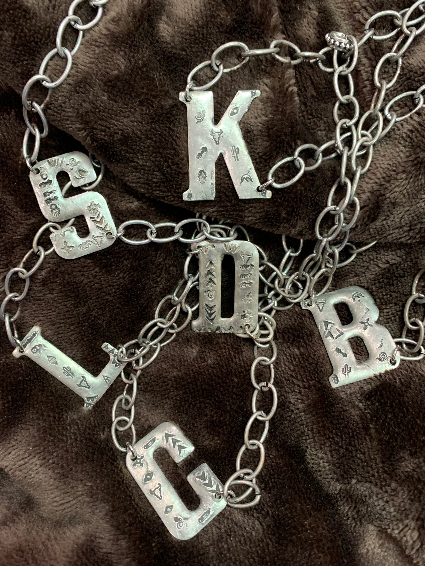 Aztec Initial Necklaces