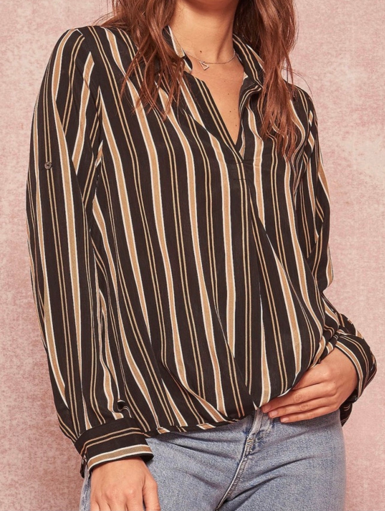 Golden Stripe Long Sleeve